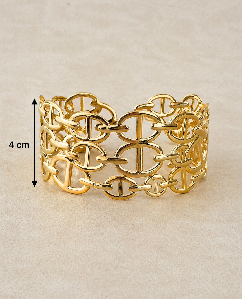 Fascinante Manchette Maille Marine — Bracelet