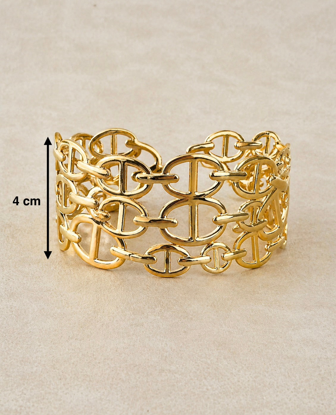Fascinante Manchette Maille Marine — Bracelet