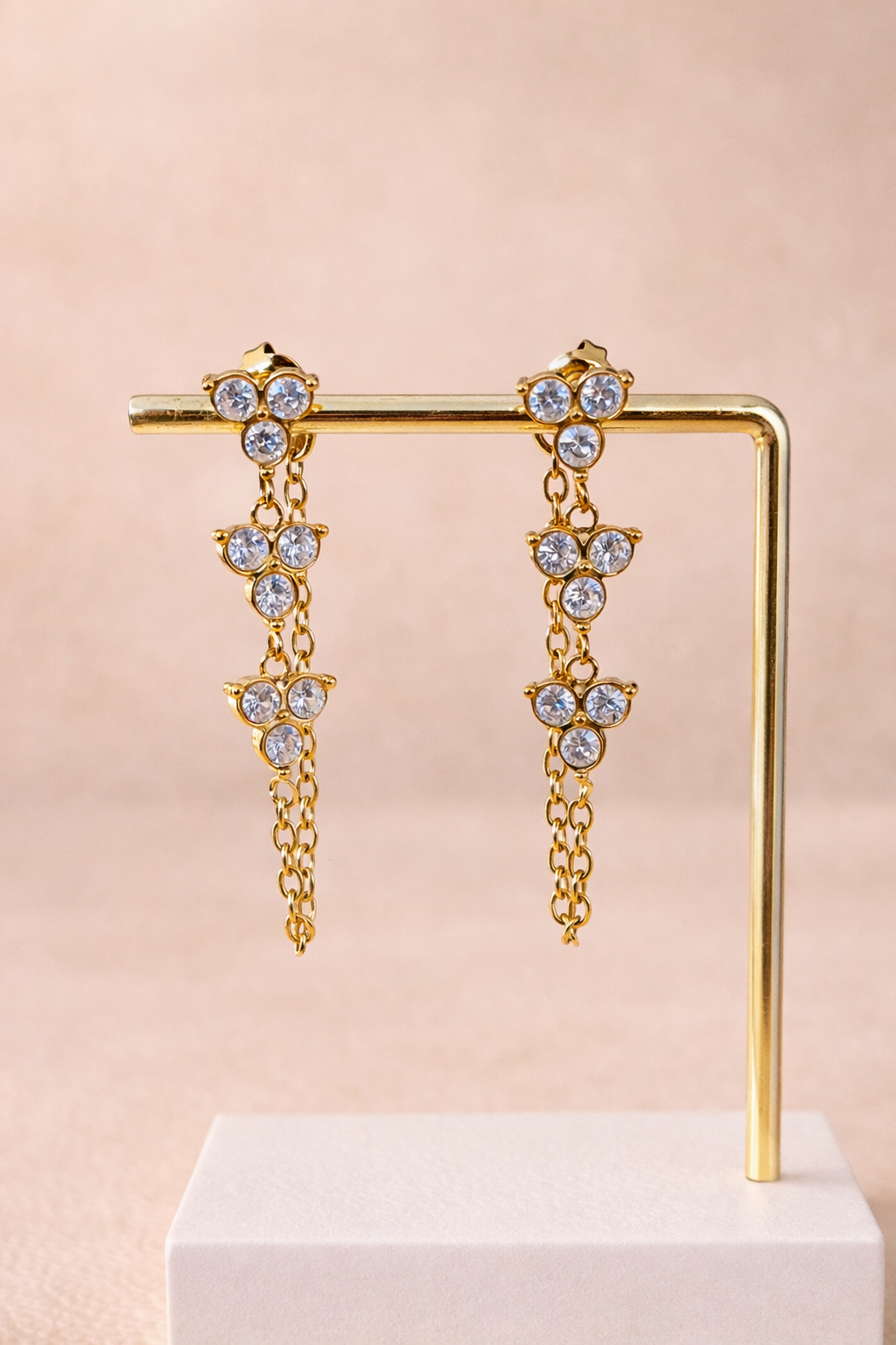 Eclatantes Florales Boucles Chaîne Pendantes