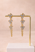 Eclatantes Florales Boucles Chaîne Pendantes