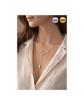 Captivant Collier Cravate Y “Love” – Éclat Céleste