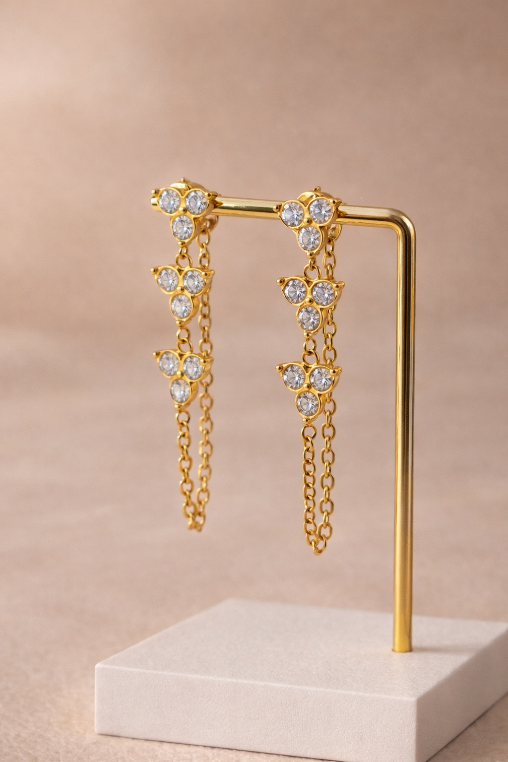 Eclatantes Florales Boucles Chaîne Pendantes
